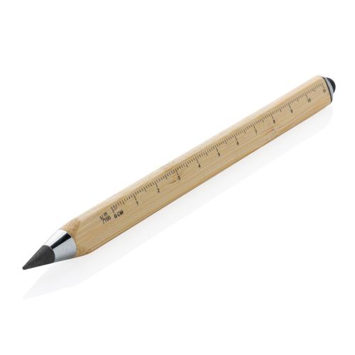 Bamboe pen met liniaal - Afbeelding 1
